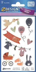 Opakowanie Naklejki papierowe - ''baby shower