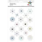 Opakowanie Naklejki papierowe brokat Boże Narodzenie mix