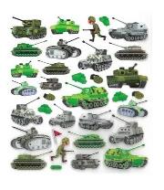 Opakowanie Naklejki papierowe - Czołgi 33szt
