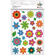 Opakowanie Naklejki papierowe kwiaty mix 54szt.