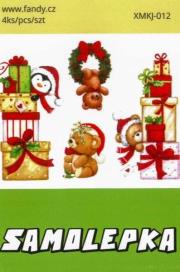 Opakowanie Naklejki papierowe Mini - Boże Narodzenie