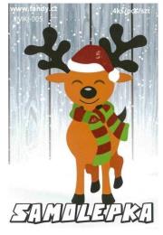Opakowanie Naklejki papierowe Mini - Renifer