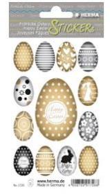 Opakowanie Naklejki papierowe pisanki złote