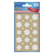 Opakowanie Naklejki papierowe - Płatki śniegu