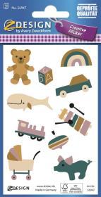 Opakowanie Naklejki papierowe - zabawki