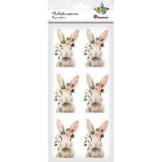 Opakowanie Naklejki papierowe zając 6szt.