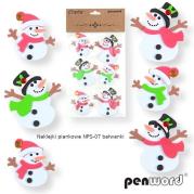 Opakowanie Naklejki piankowe bałwanki