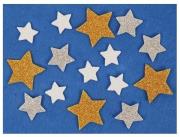 Opakowanie Naklejki piankowe brokatowe 3,5x2,5cm