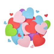 Opakowanie Naklejki piankowe serduszka 35szt