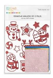 Opakowanie Naklejki piankowe z folią bałwanki 11szt