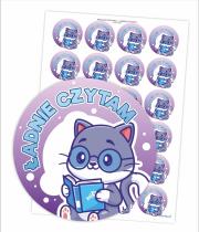 Opakowanie Naklejki pochwały - Ładnie czytam 24szt