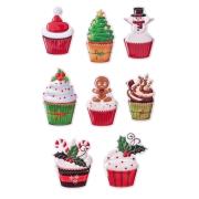Opakowanie Naklejki puffy muffinki 8szt