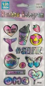 Opakowanie Naklejki Rainbow Hologram Selfie