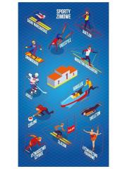 Naklejki Sporty zimowe. Wydawca: Ranok-Creative. Dadada.pl Opakowanie Naklejki Sporty zimowe