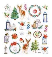 Opakowanie Naklejki święta 28szt