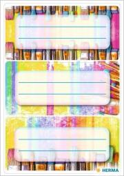 Opakowanie Naklejki szkolne - Pędzle 9szt