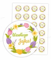 Opakowanie Naklejki wielkanocne - wesołego jajka 24szt
