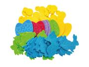 Opakowanie Naklejki wielkanocne z pianki brokatowe