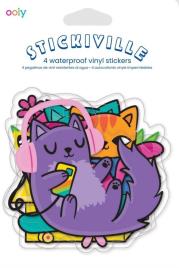 Opakowanie Naklejki wodoodporne Kotki Głupotki