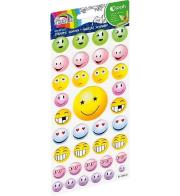 Opakowanie Naklejki wypukłe buźki gwiazdki GR-NP153 FIORELLO