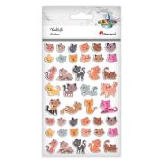 Opakowanie Naklejki wypukłe koty 42szt