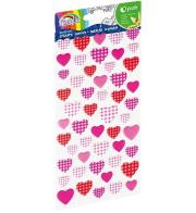 Opakowanie Naklejki wypukłe serca w kratkę GR-NP148 FIORELLO