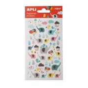 Opakowanie Naklejki wypukłe słonie