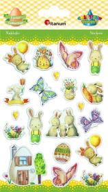 Opakowanie Naklejki wypukłe Wielkanoc 17szt