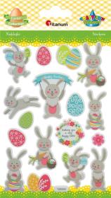 Opakowanie Naklejki wypukłe Wielkanoc 17szt