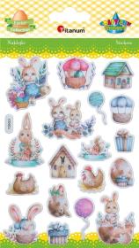 Opakowanie Naklejki wypukłe Wielkanoc 18szt