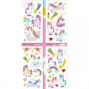 Opakowanie Naklejki z brokatem jednorożce MIX
