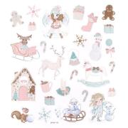 Opakowanie Naklejki z brokatem pastels 25szt