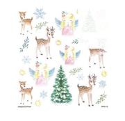 Opakowanie Naklejki z brokatem sarenki i aniołki 27szt