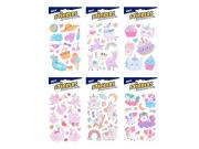 Opakowanie Naklejki z pianki 6122 16x8cm mix