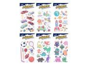 Opakowanie Naklejki z pianki 6123 16x8cm mix