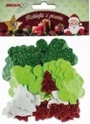 Naklejki z pianki choinki 50szt. Wydawca: Brewis. Dadada.pl Opakowanie Naklejki z pianki choinki 50szt