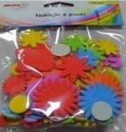 Opakowanie Naklejki z pianki kwiatki 72szt