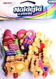 Opakowanie Naklejki z pianki Misie z sercem 36szt