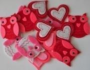 Opakowanie Naklejki z pianki serca i sowy 16szt