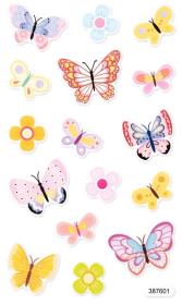 Opakowanie Naklejki z pianki świecące - Motyle 16szt