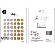 Opakowanie Naklejki Złoto Srebrne 10mm 3 ark.