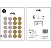 Opakowanie Naklejki Złoto Srebrne 15mm 3 ark.