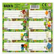 Opakowanie Nalepki na zeszyty BackUp Gra (25szt)