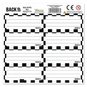 Opakowanie Nalepki na zeszyty BackUp Szachownica (25szt)