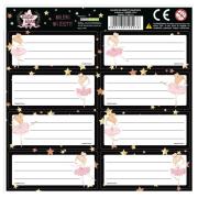 Opakowanie Nalepki na zeszyty Baletnica (25szt)