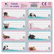 Opakowanie Nalepki na zeszyty Cleo i Frank Pieski (25szt)