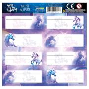 Opakowanie Nalepki na zeszyty Jednorożec (25szt)