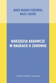 Okładka książki Narzędzia badawcze w naukach o zdrowiu