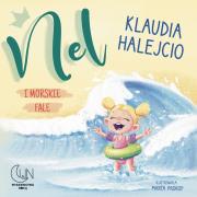 Nel i morskie fale. Autor: Klaudia Halejcio. Dadada.pl Okładka książki Nel i morskie fale