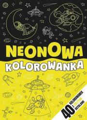 Neonowa kolorowanka żółta. Autor:   Praca zbiorowa. Dadada.pl Okładka książki Neonowa kolorowanka żółta